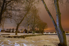 Postweiher bei Nacht